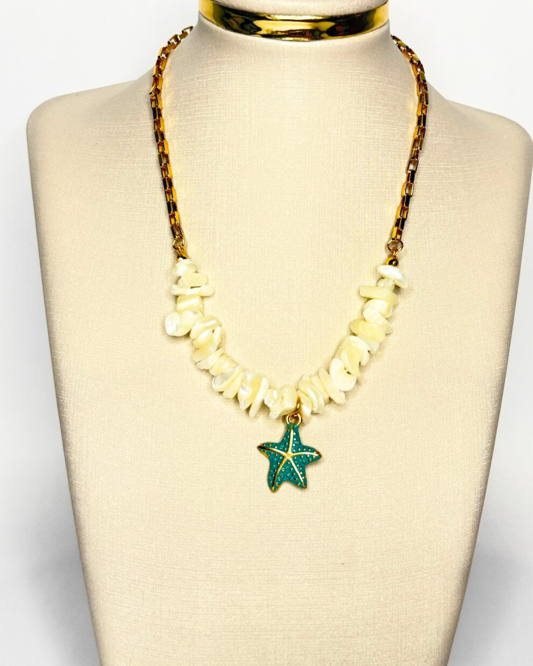 Chocker Estrela do Mar Verde Tiffany