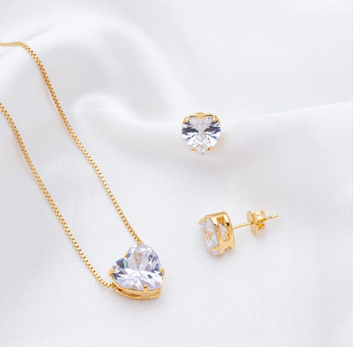 Conjunto Coração Cristal