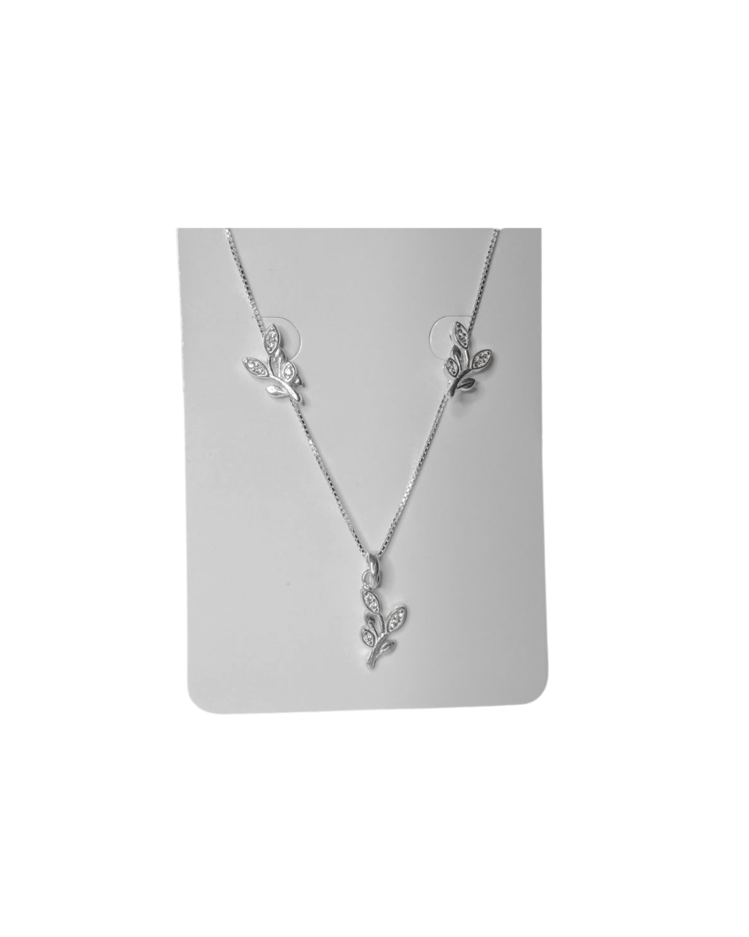 Colar com pingente Folhas