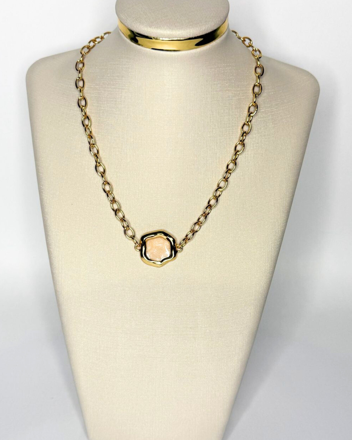 Chocker com Pingente Orgânico Rose